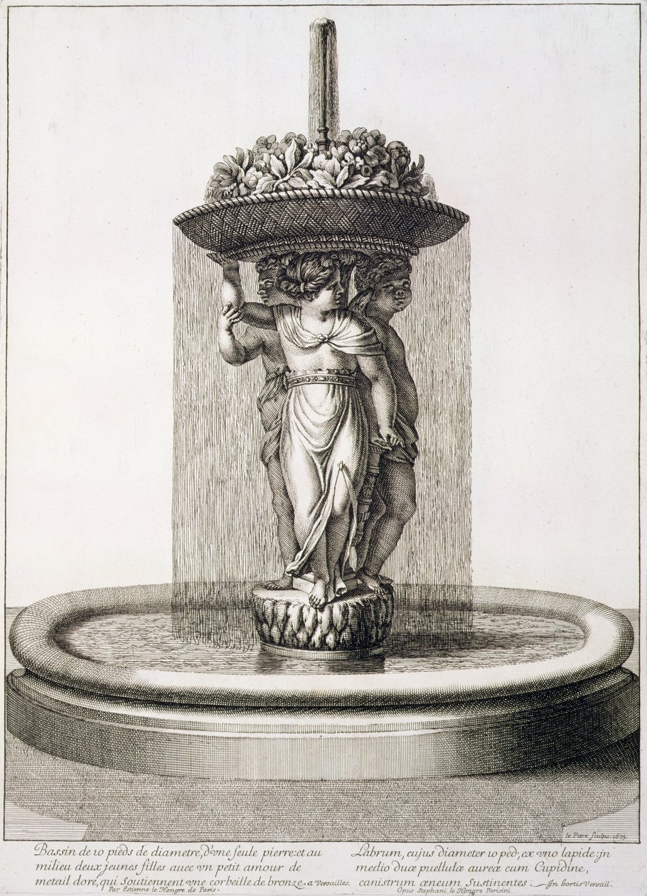 Design para uma fonte, 1673 de Jean Lepautre