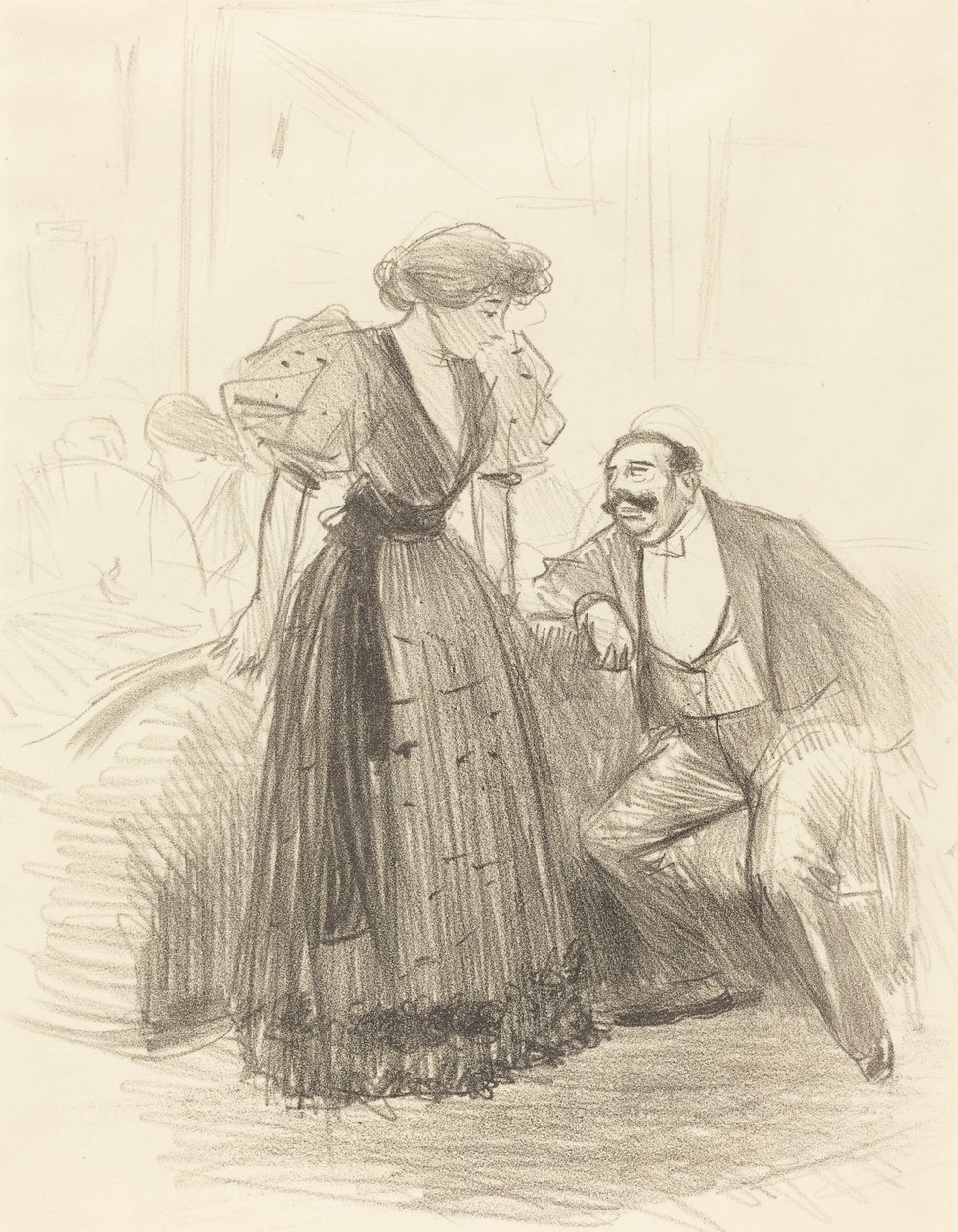 Em uma festa à noite de Jean Louis Forain