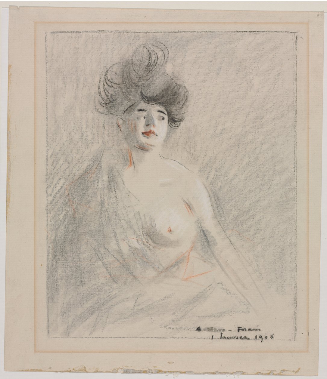 Cortesã (reto) de Jean Louis Forain