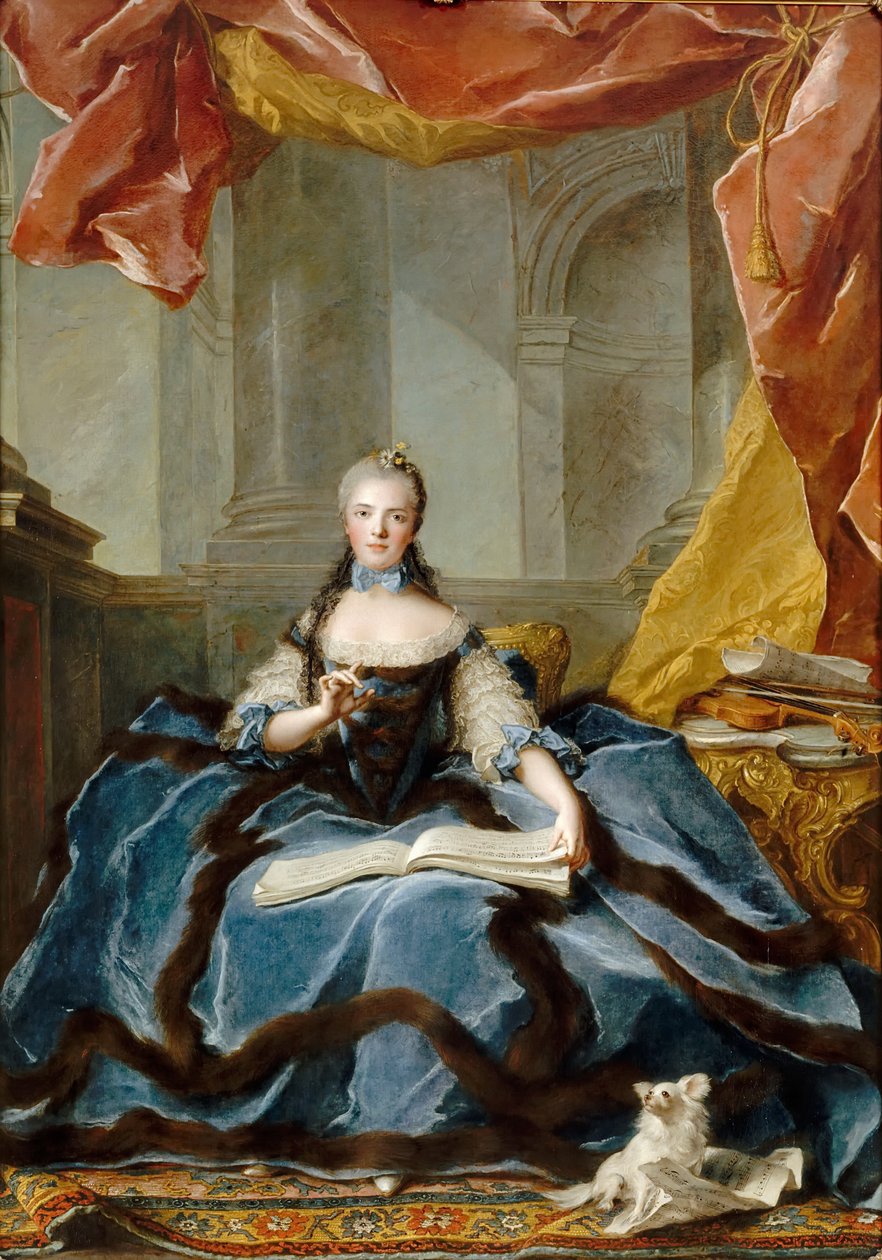 Princesa Marie Adélaïde da França 1732-1800 de Jean Marc Nattier