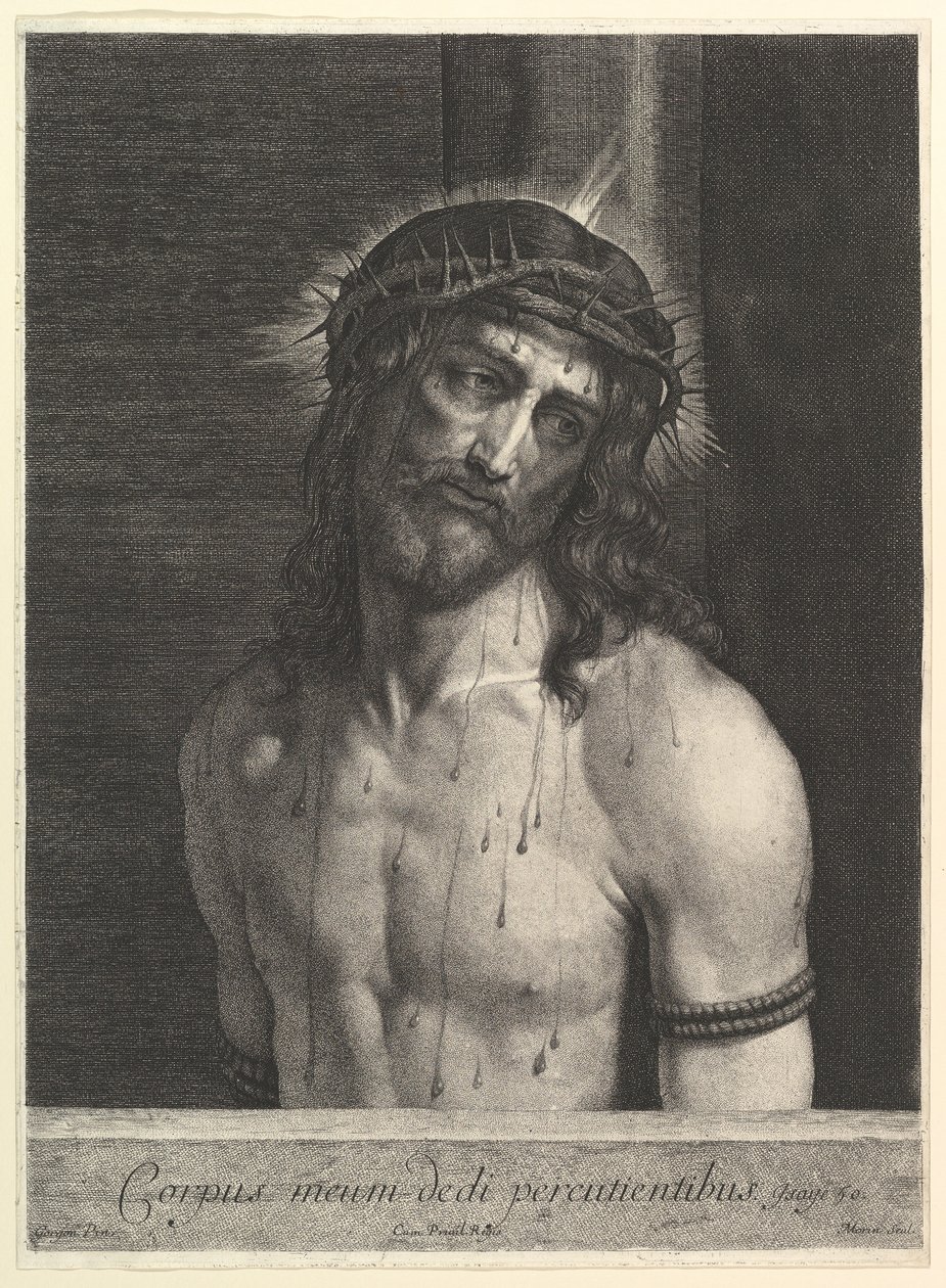 Cristo tem a coluna. de Jean Morin