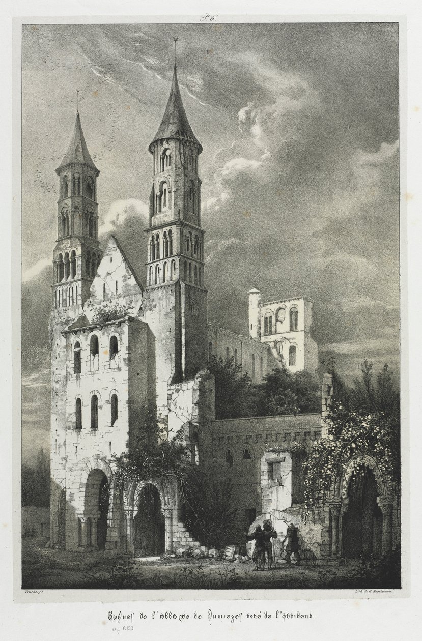 Ruínas da Abadia de Jumièges. de Jean Truchot