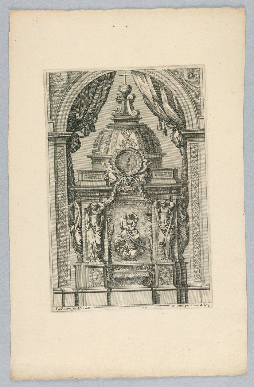 Design para Tabernáculo, de "Tabernáculos" de Jean le Pautre