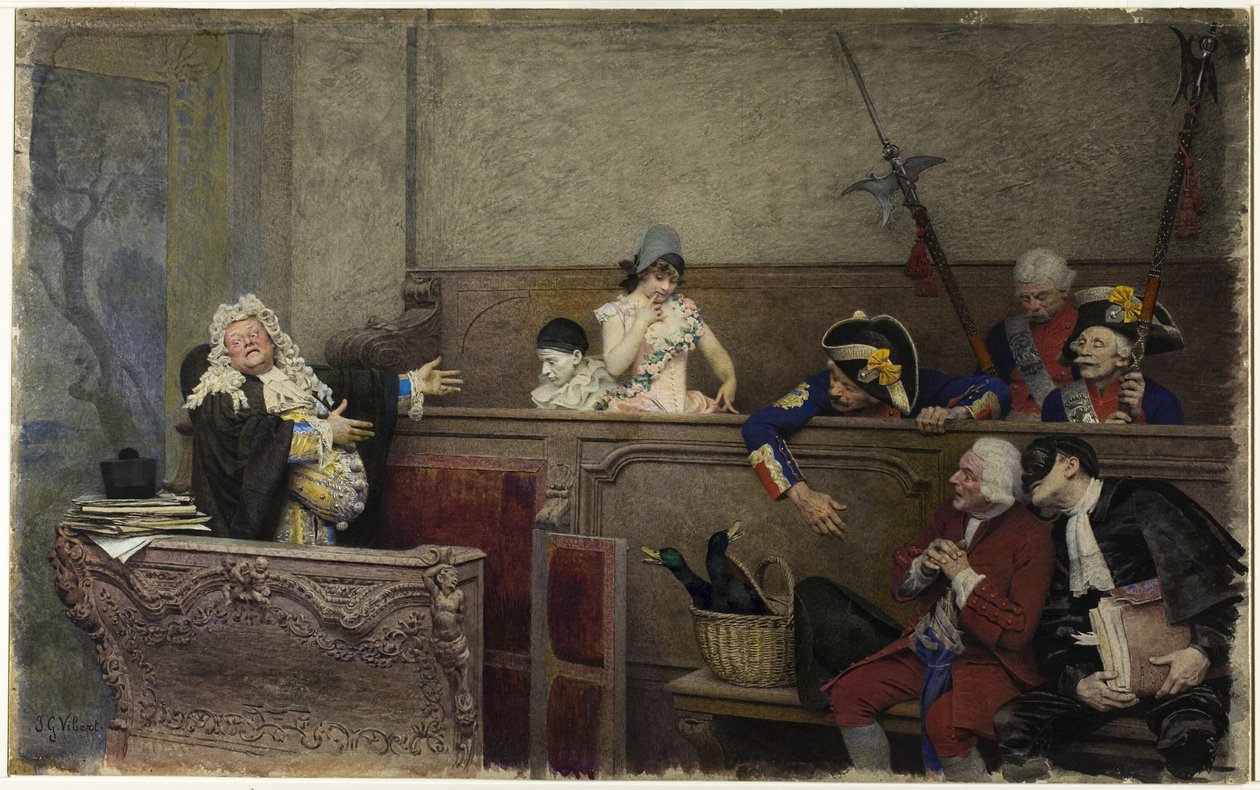 Julgamento de Pierrot de Jehan Georges Vibert