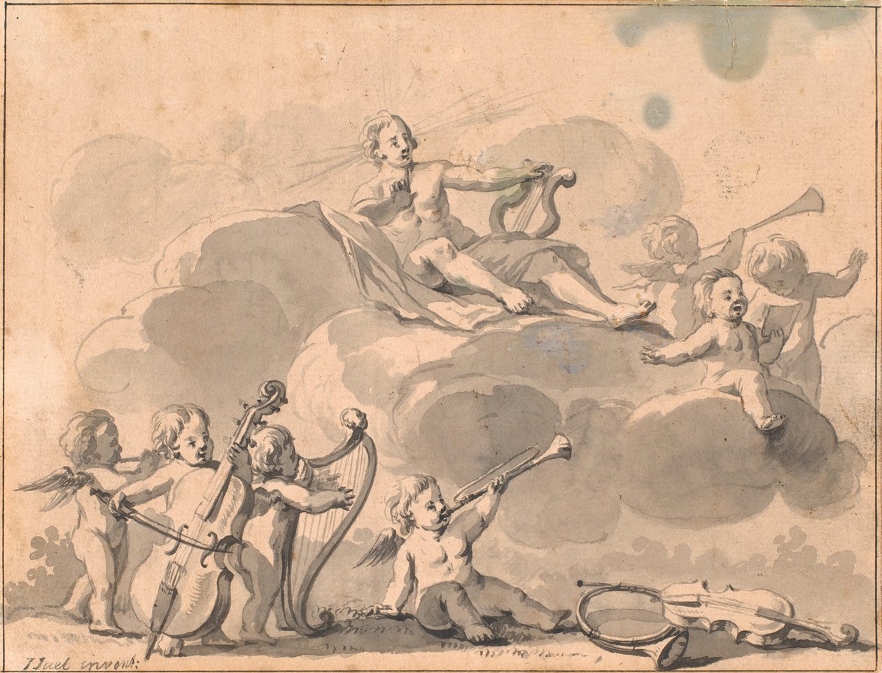 Apolo e gênios musicais de Jens Juel