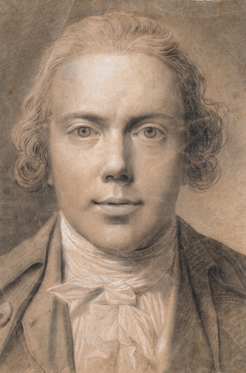 Auto-retrato, busto no rosto de Jens Juel