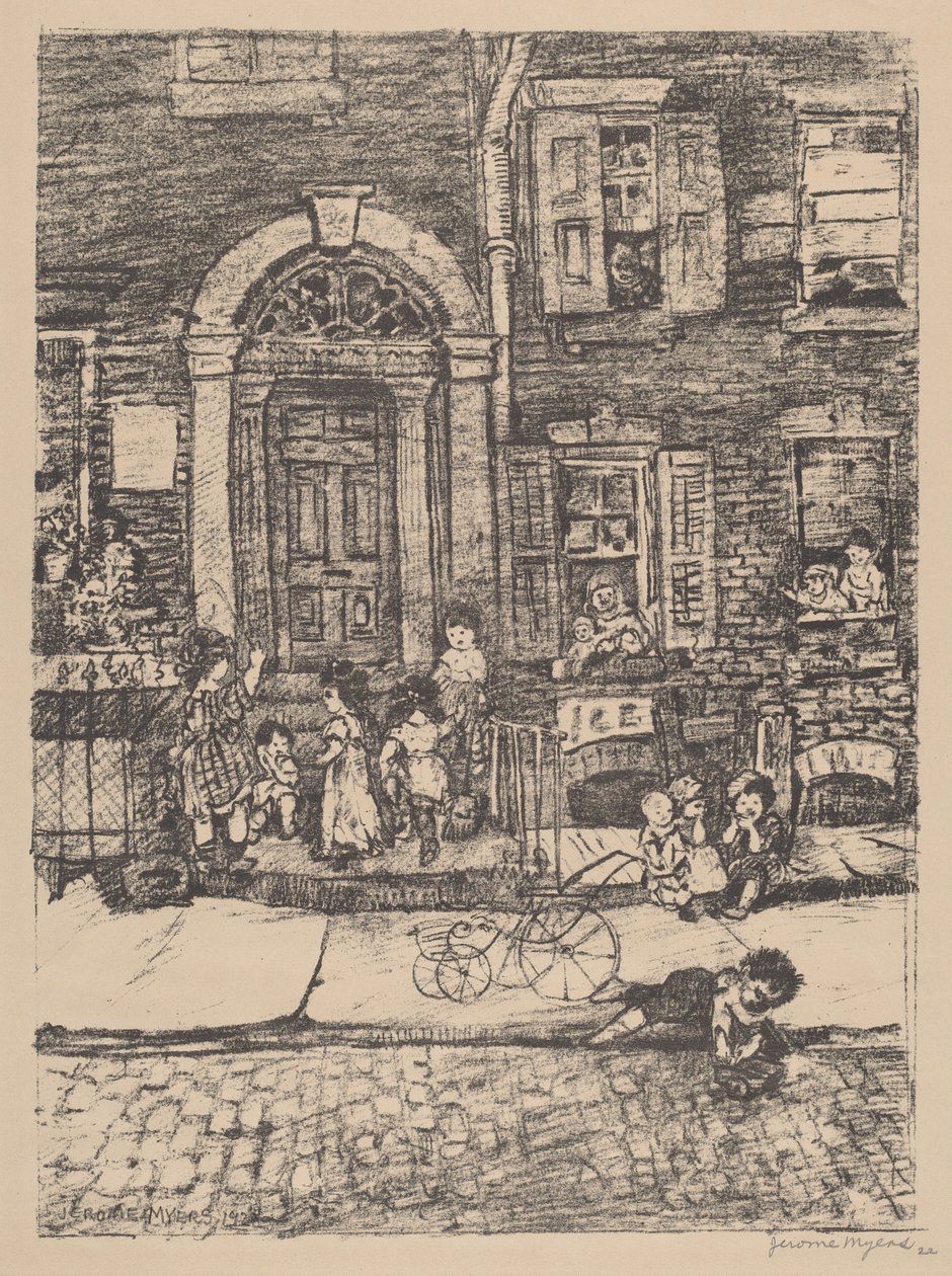 Cena de rua (Nova York) de Jerome Myers