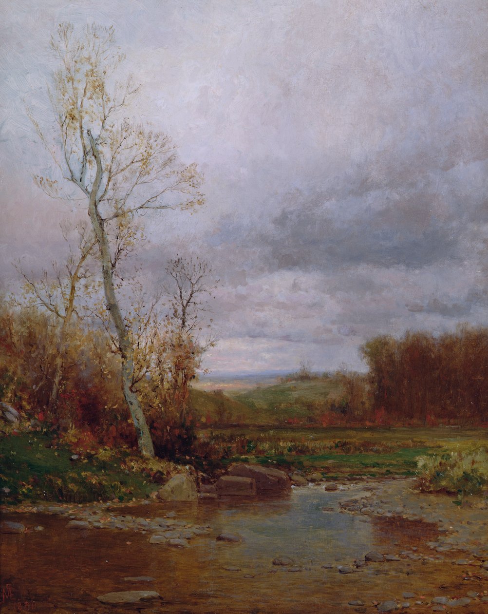 Paisagem do rio, 1880 de Jervis McEntee