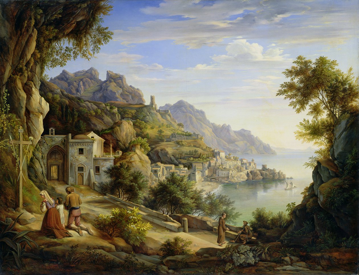 No Golfo de Salerno, 1826 de Joachim Faber