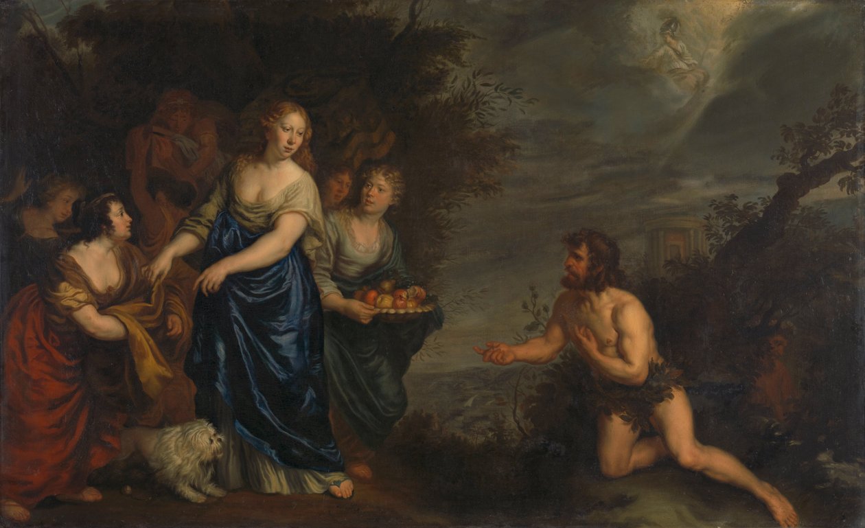 Odisseu e Nausicaa de Joachim von Sandrart