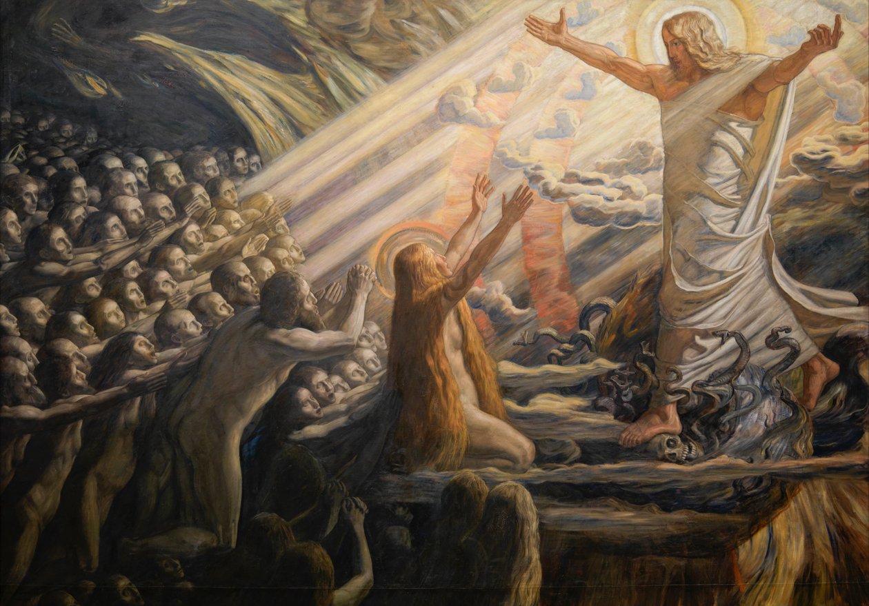 Cristo no reino dos mortos de Joakim Frederik Skovgaard