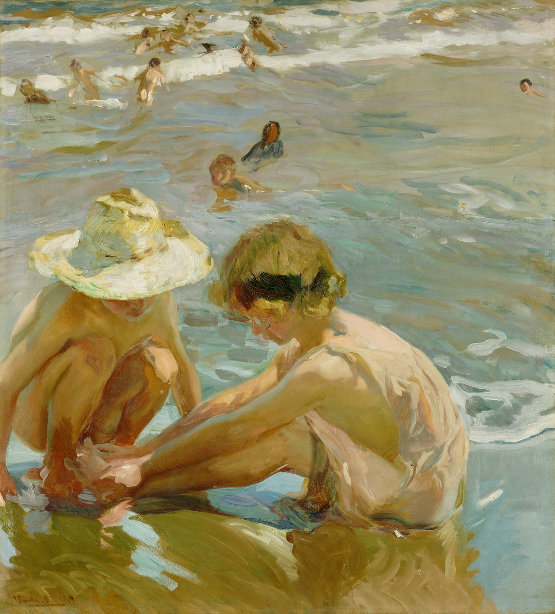 O pé ferido, 1909 de Joaquín Sorolla