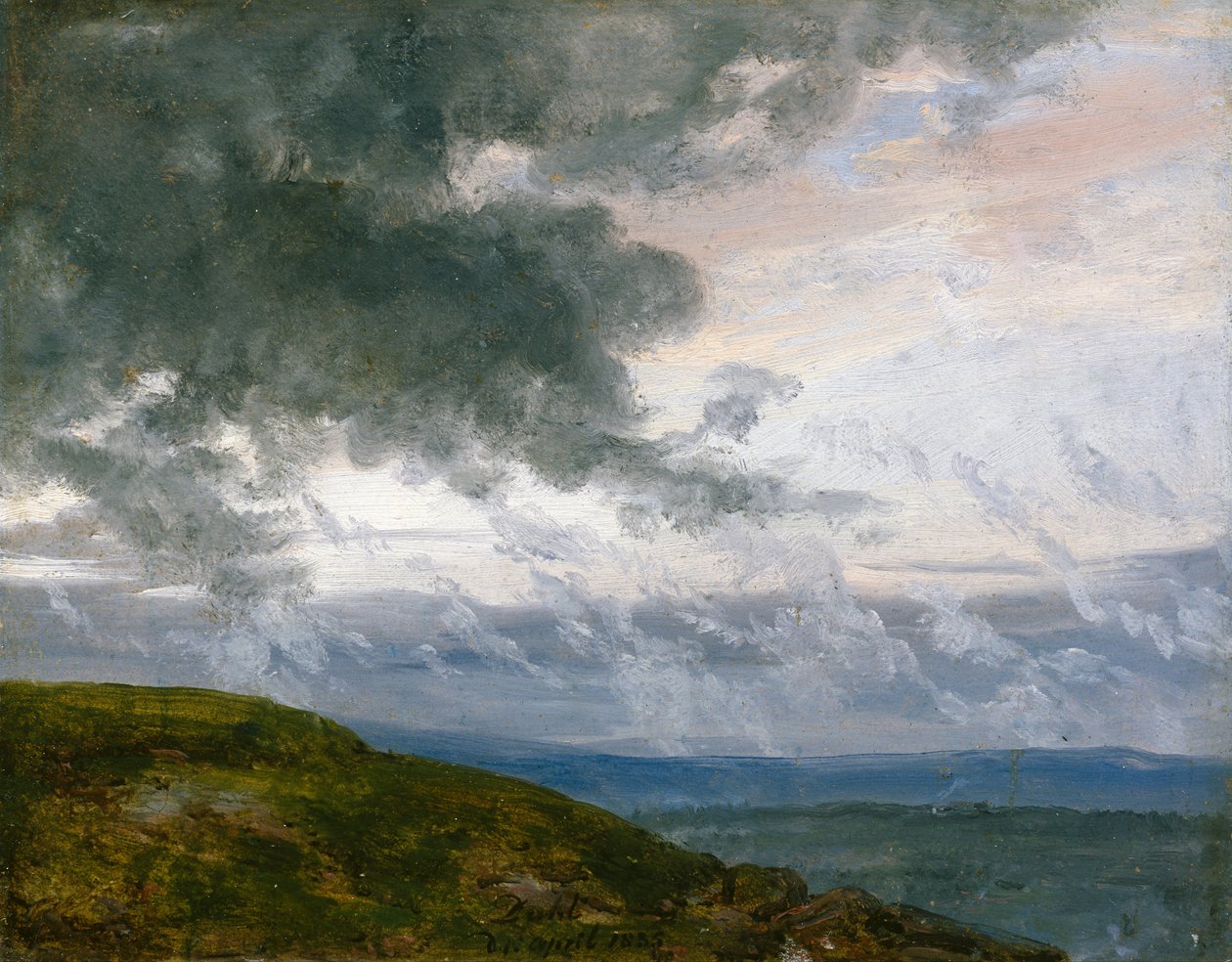 Estudo de nuvens flutuantes de Johan Christian Dahl