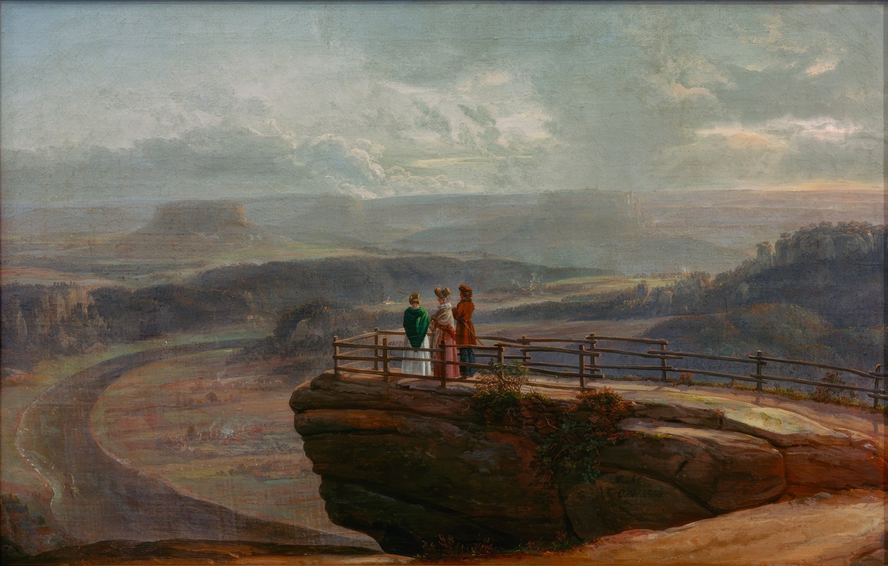 Vista do Bastei de Johan Christian Dahl