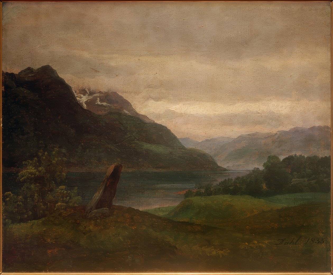 Paisagem norueguesa de Johan Christian Dahl