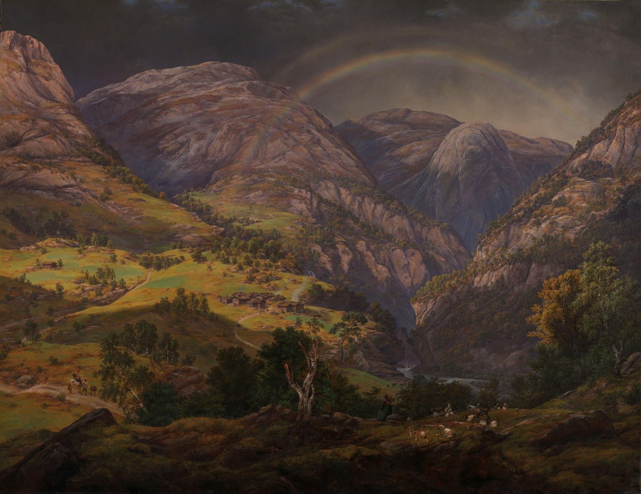 Vista de Stalheim de Johan Christian Dahl