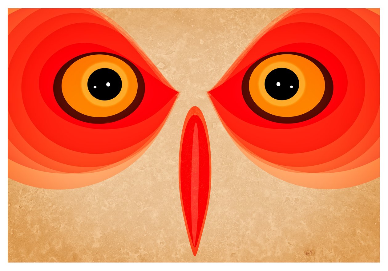Coruja, 2015 (arte digital) de Johan Lilja