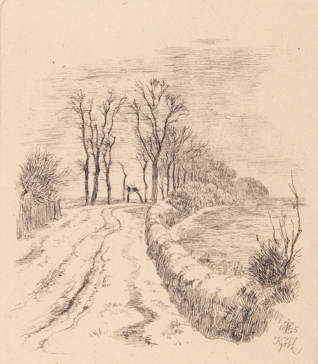 Allé por Vallø de Johan Thomas Lundbye