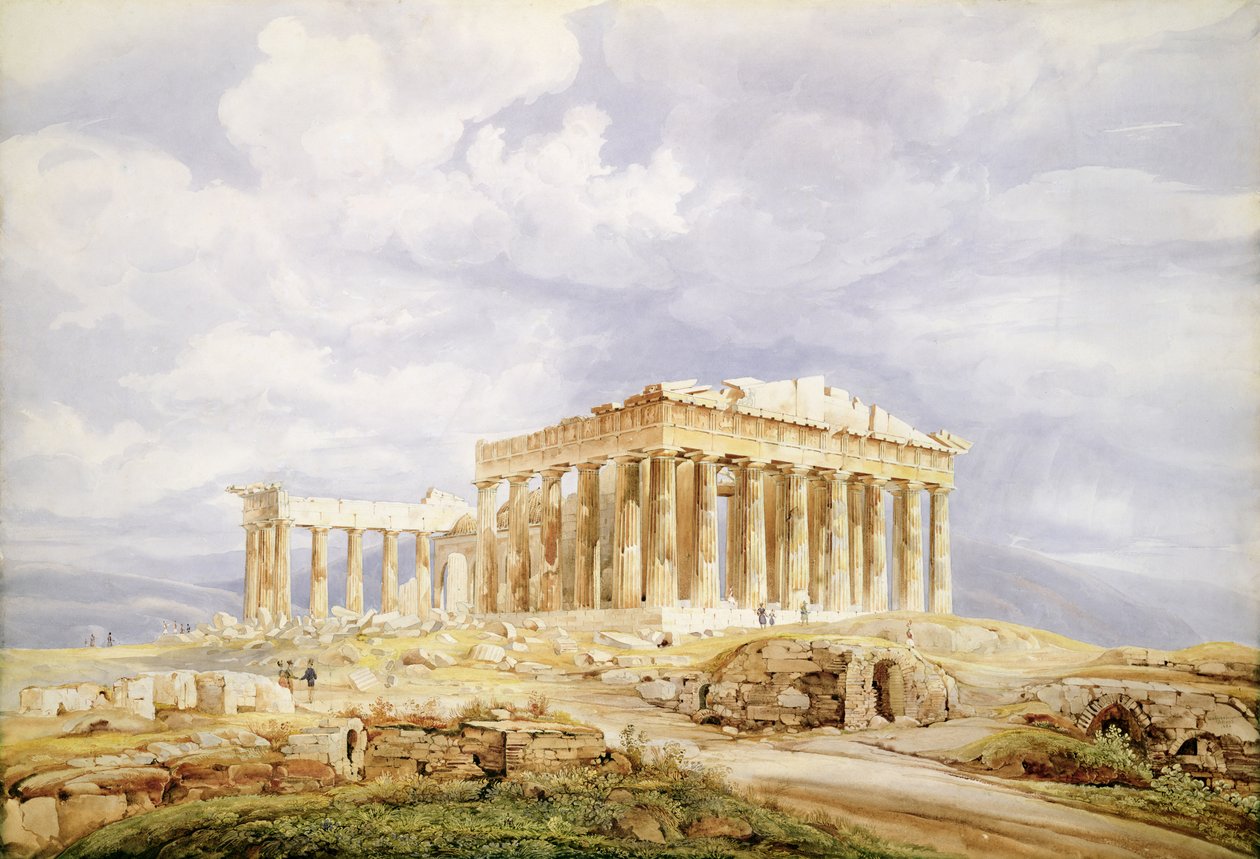 O Parthenon, Atenas de Johan Wolfensberger