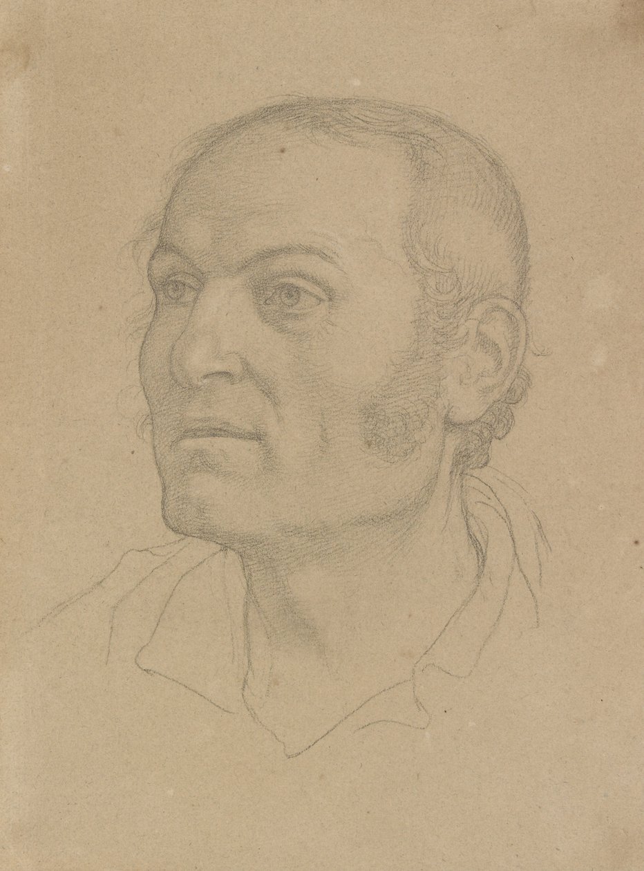 Cabeça de um homem de Friedrich Overbeck