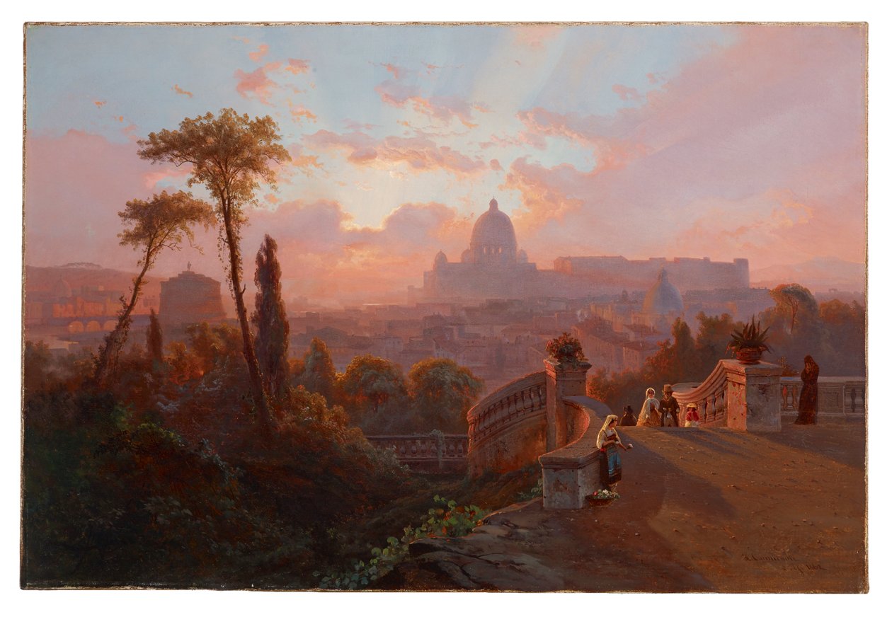 Vista de Roma de Johann Herman Carmiencke