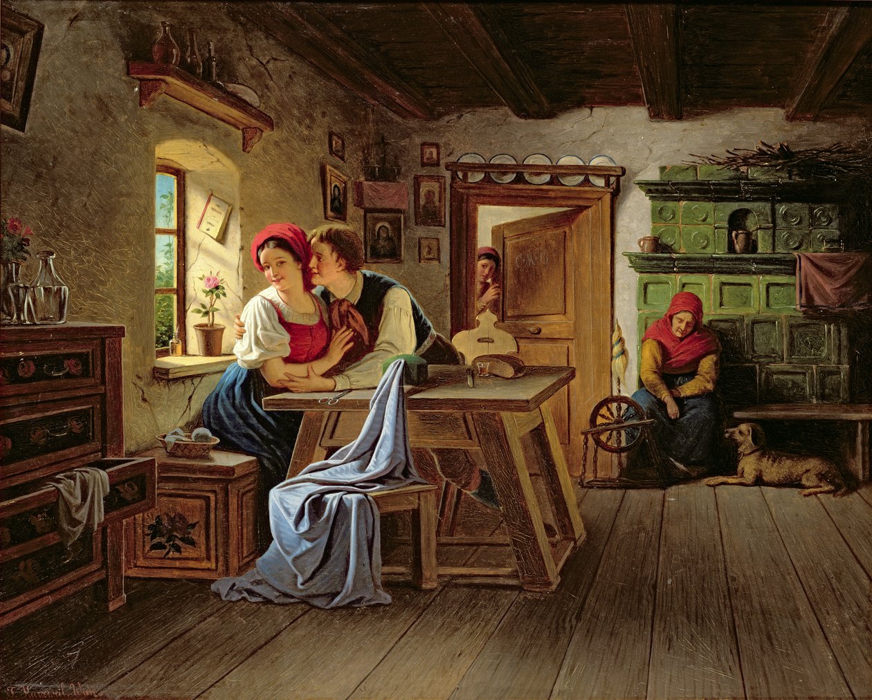 Amantes na cozinha de Johann Kurtweil