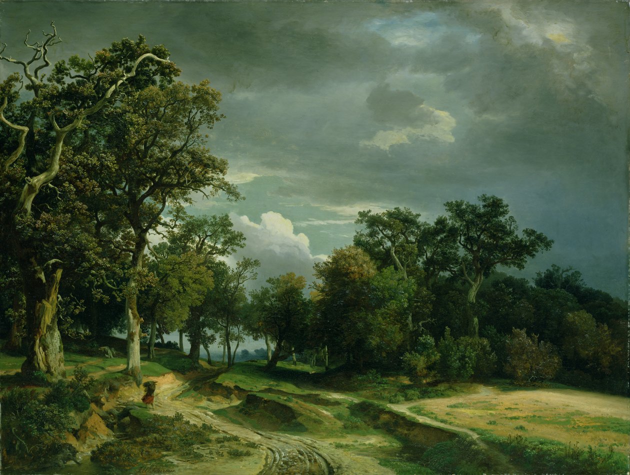 O Caminho na Borda da Madeira, c.1851 de Johann Wilhelm Schirmer