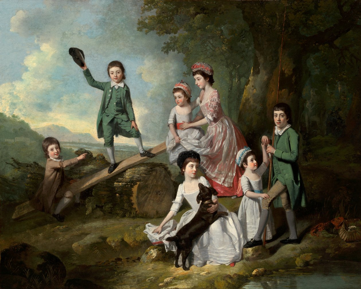 The Lavie Children de Johan Joseph Zoffany