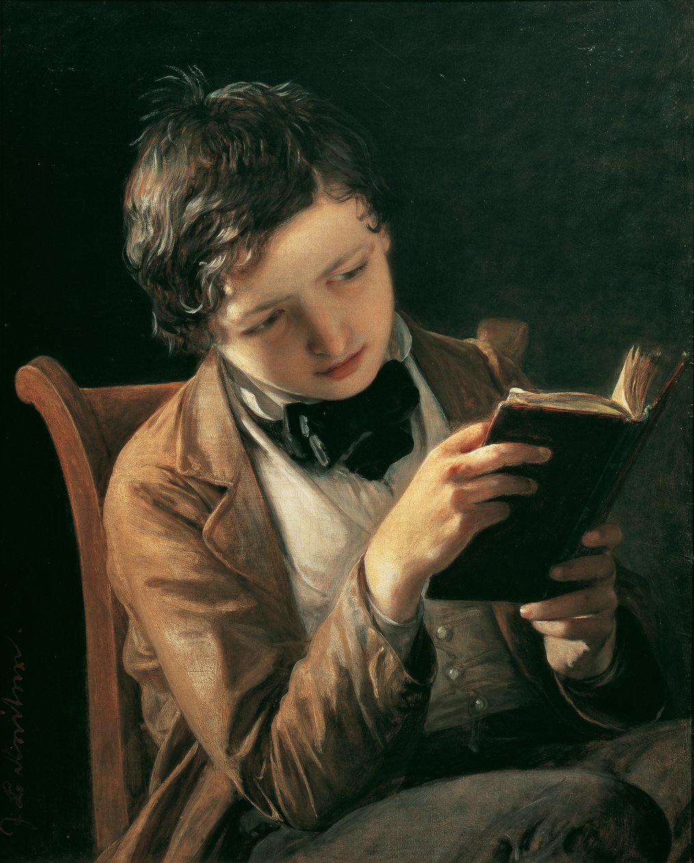 menino de leitura de Johann Baptist Reiter