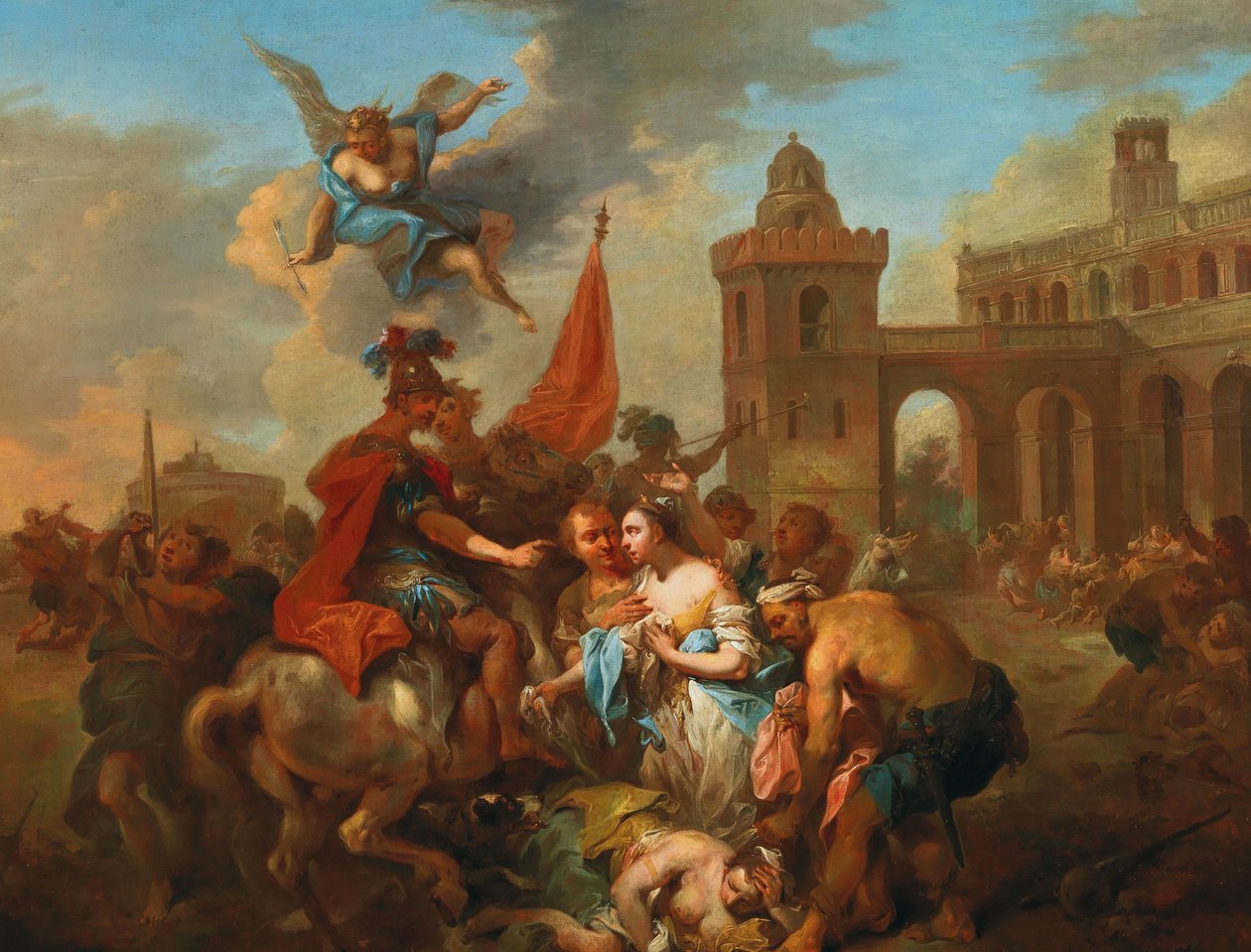 Romulus e Hersilia, ca 1764-1765. de Johann Conrad Seekatz