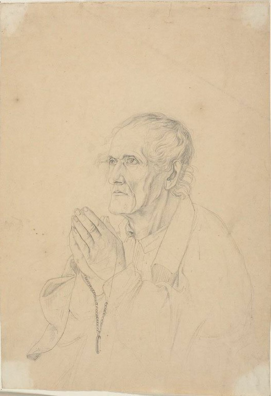 Velho rezando de Johann Friedrich Overbeck