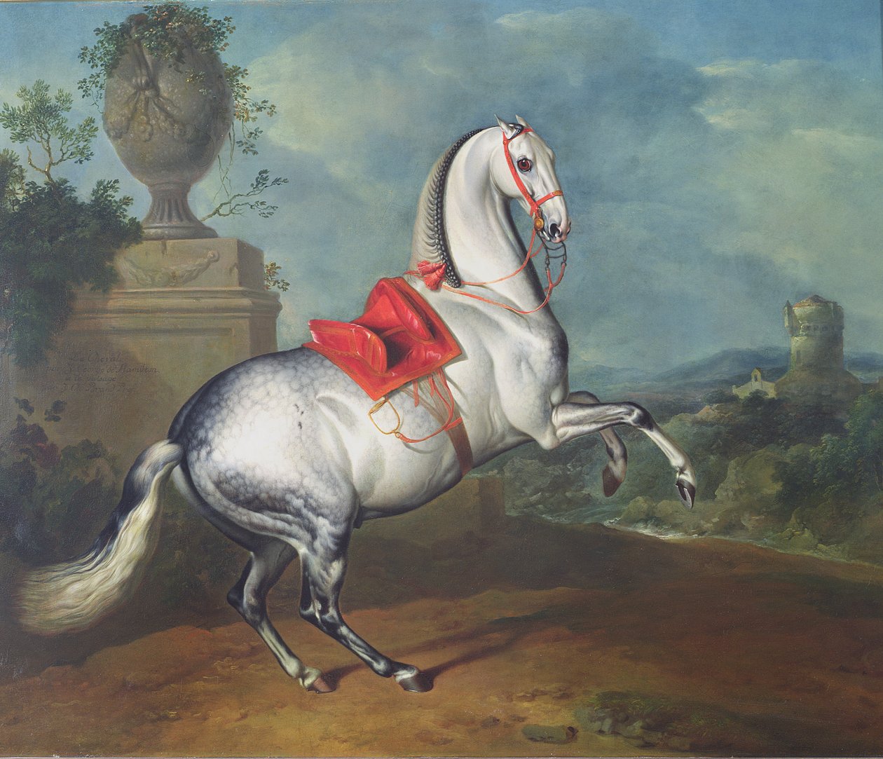 O galope cinza Dapple de Johann Georg Hamilton