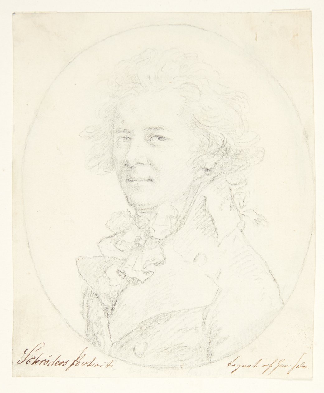 auto-retrato(?) de Johann Heinrich Schroder