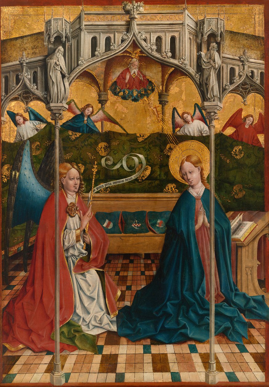 A Anunciação, Concluída em 1457. de Johann Koerbecke