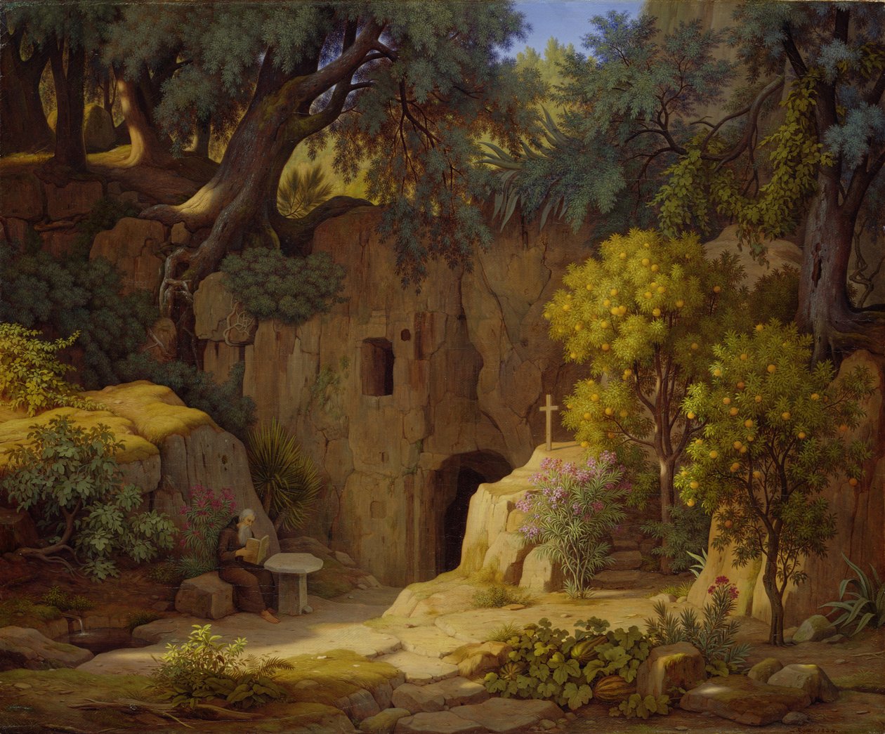 O Eremita, 1834 de Johann Martin von Rohden