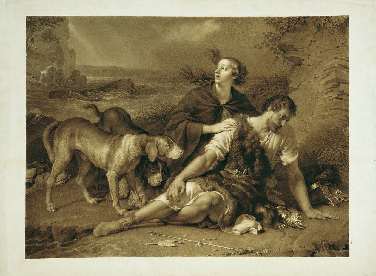 Arindal e Daura de Johann Peter Krafft