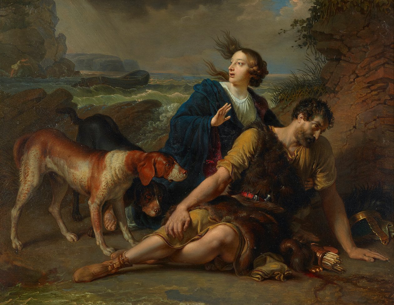 Arindal e Daura de Johann Peter Krafft