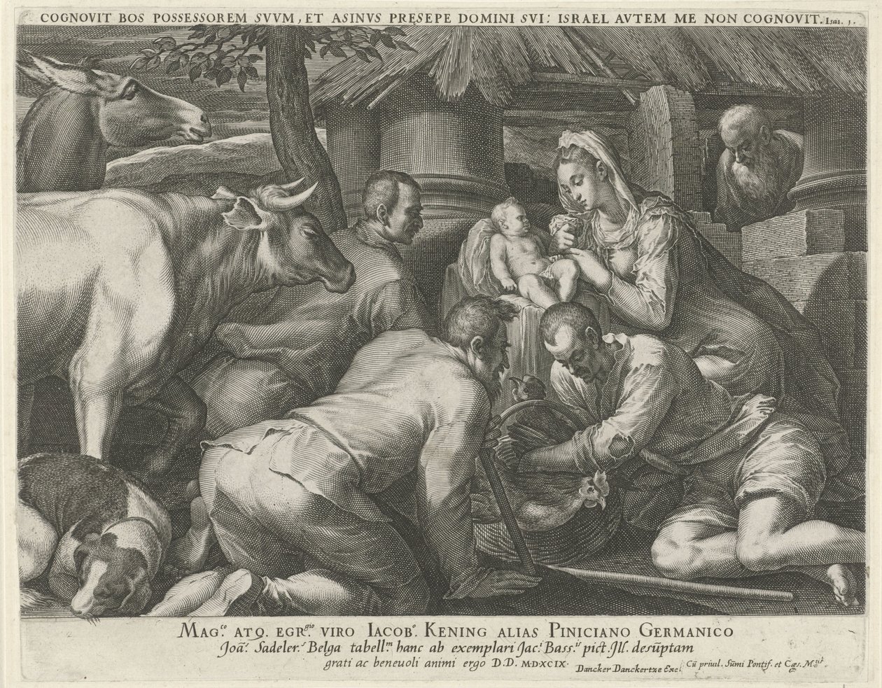 Adoração dos pastores de Johann Sadeler (I)