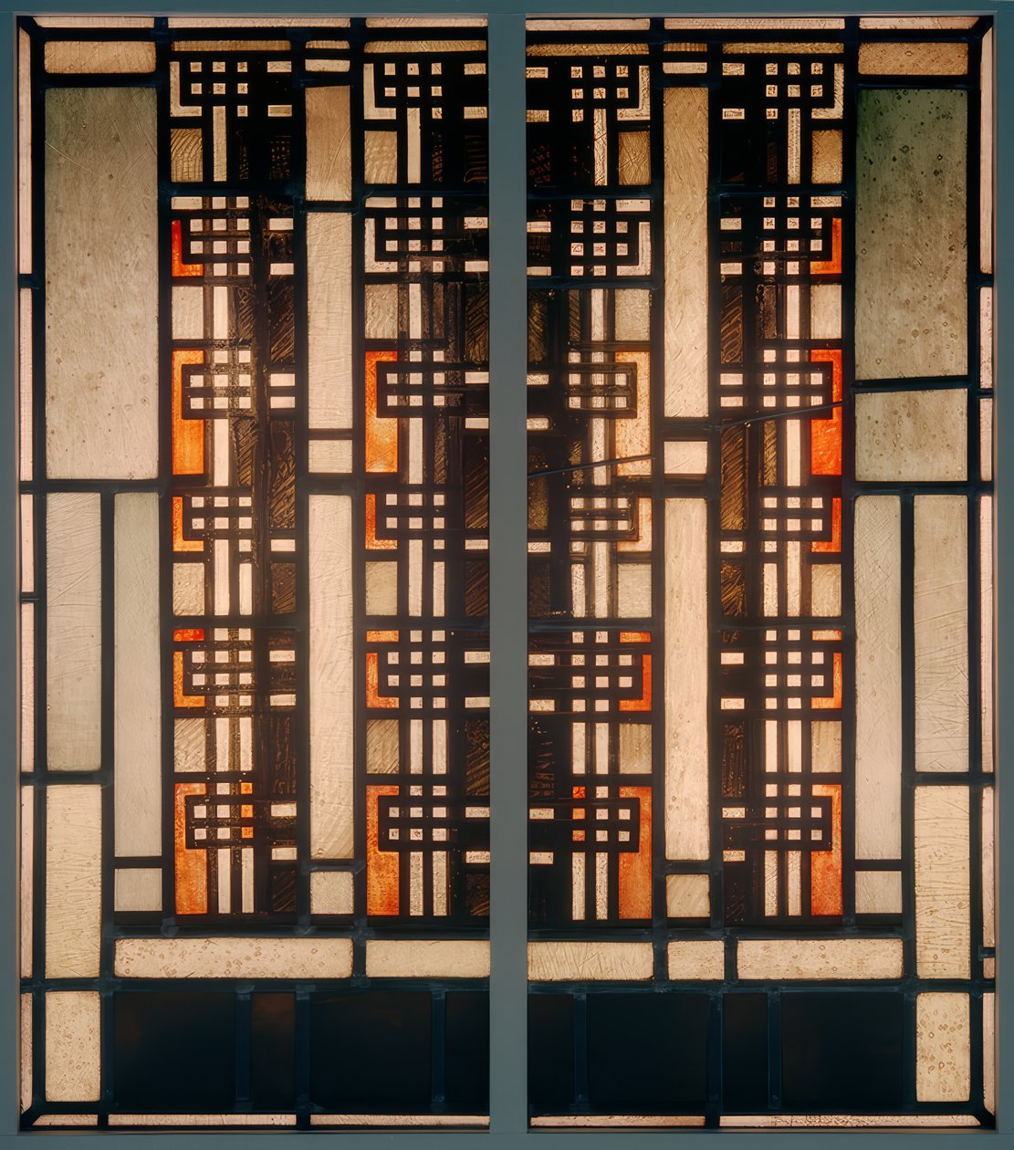 Rasterstreifen Orange de Johan Thorn Prikker