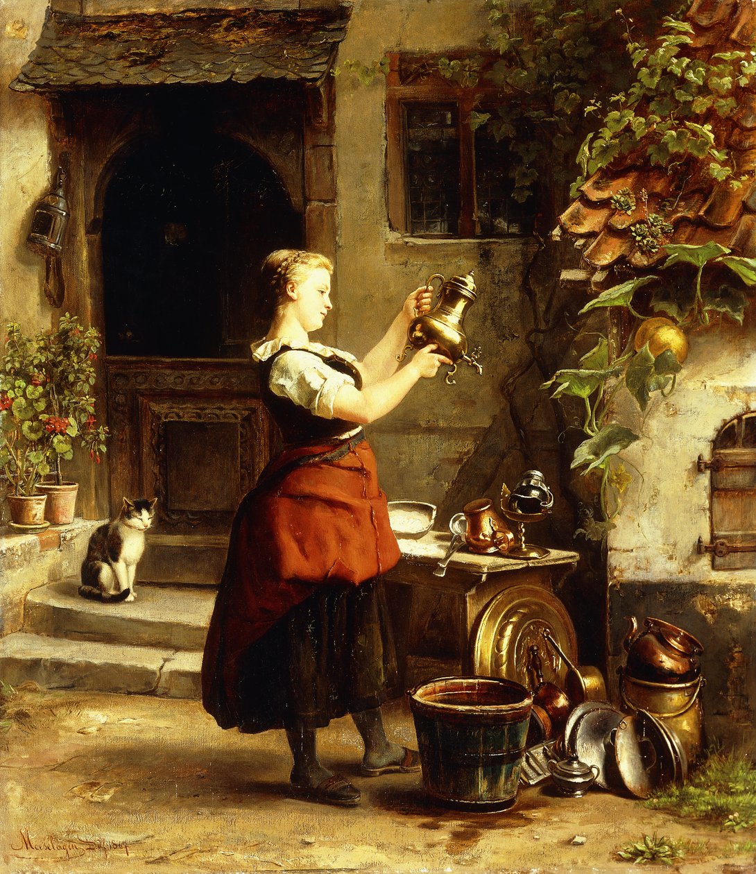 The Kitchen Maid&39;s Mirror de Johannes Moeselagen