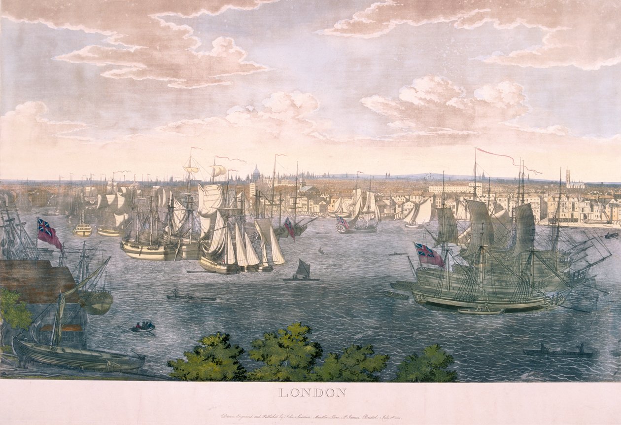 Vista de Londres, 1801 de Johannes Swertner