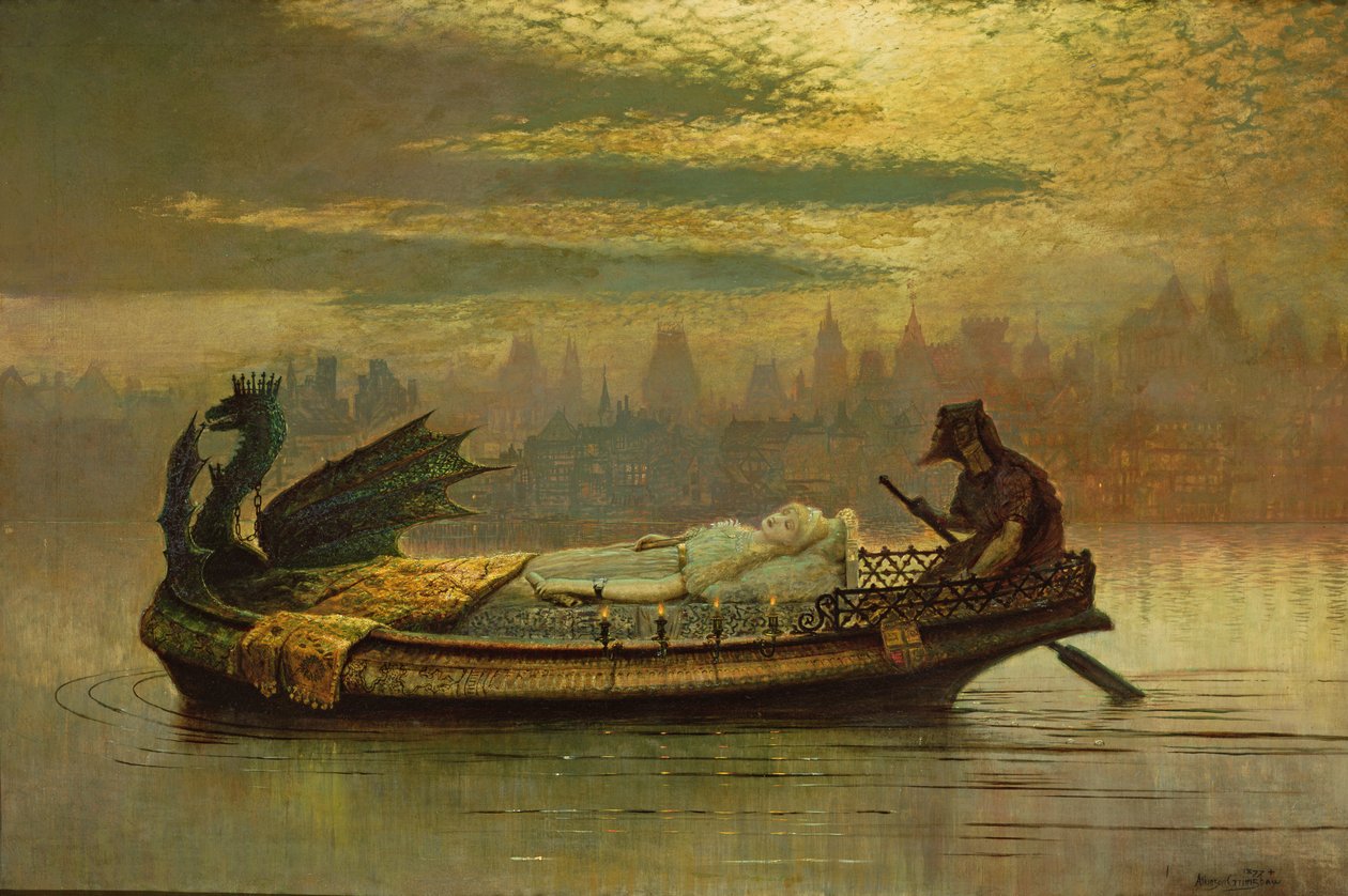 Elaine, 1877 de John Atkinson Grimshaw