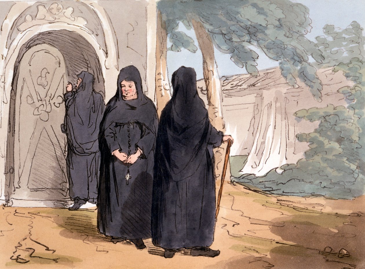 Freiras, 1804 de John Augustus Atkinson