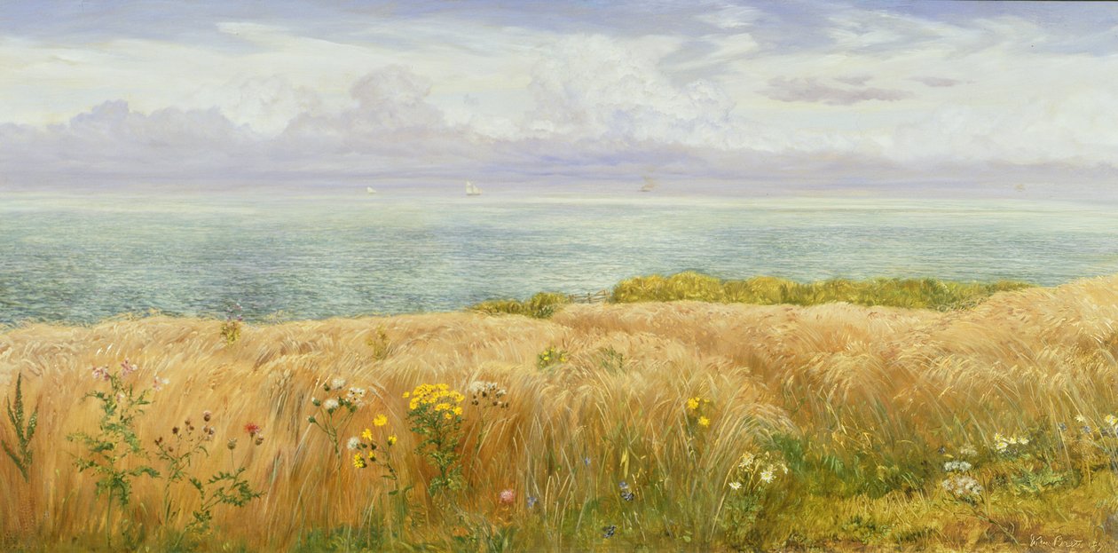 Verão nas Falésias, 1891 de John Brett