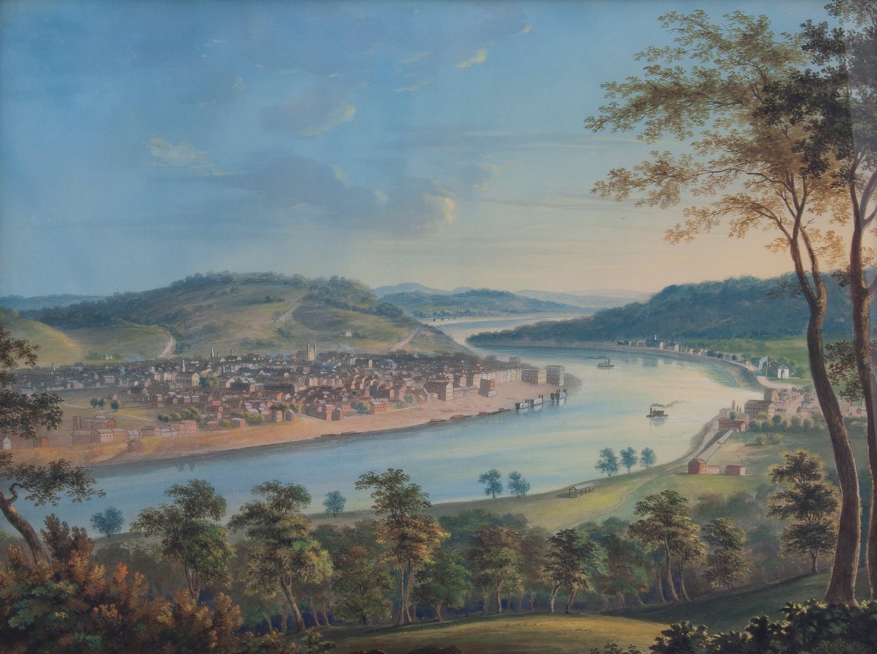 Vista, de, cincinnati, de, Covington de John Caspar Wild