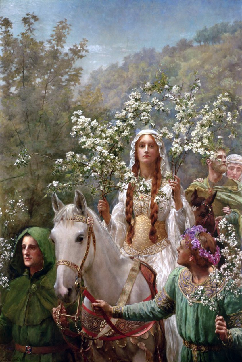 Rainha Guineveres Maying de John Collier