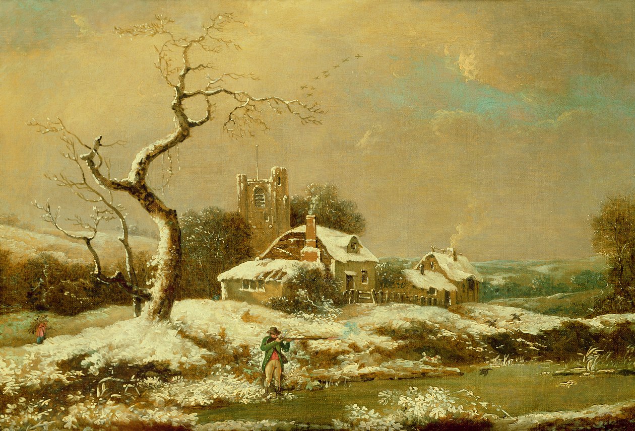 Paisagem de neve de John Cranch