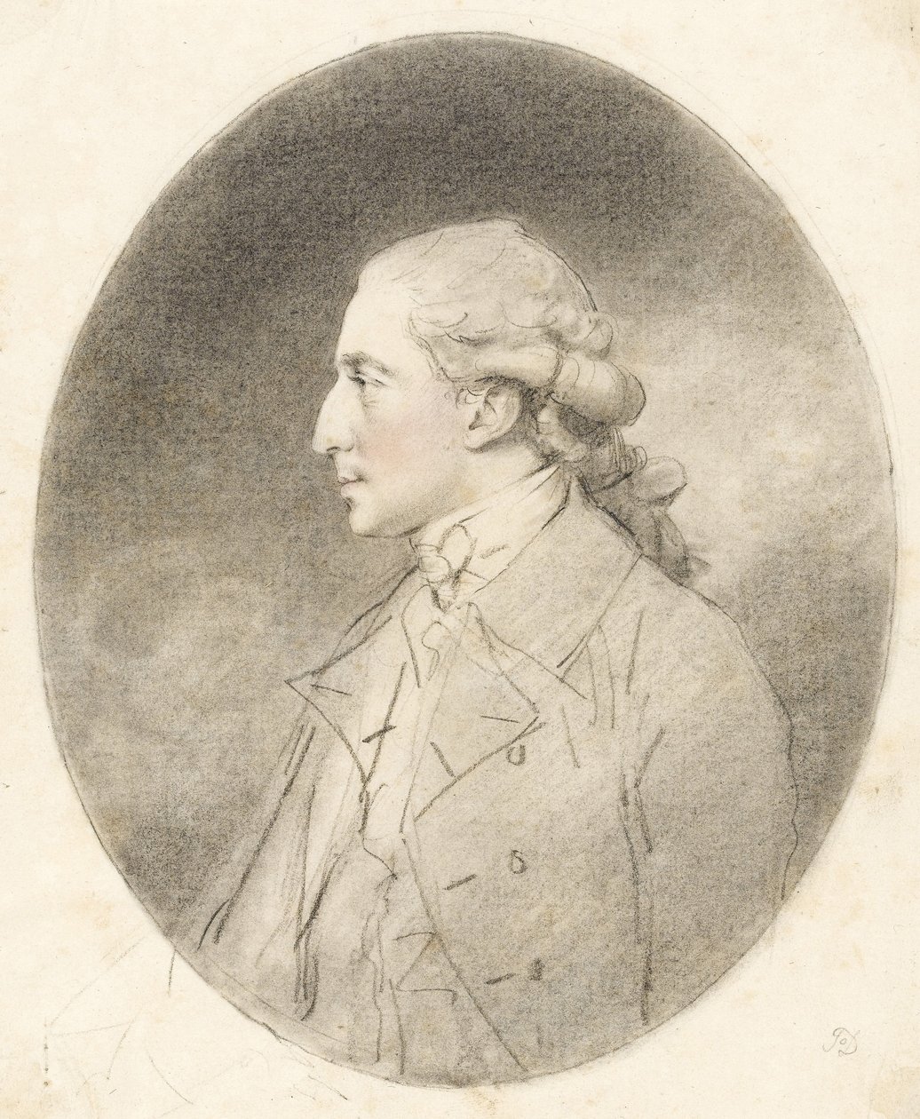 Andrew Robinson Stoney-Bowes, 1781 (giz vermelho e preto sobre papel) de John Downman