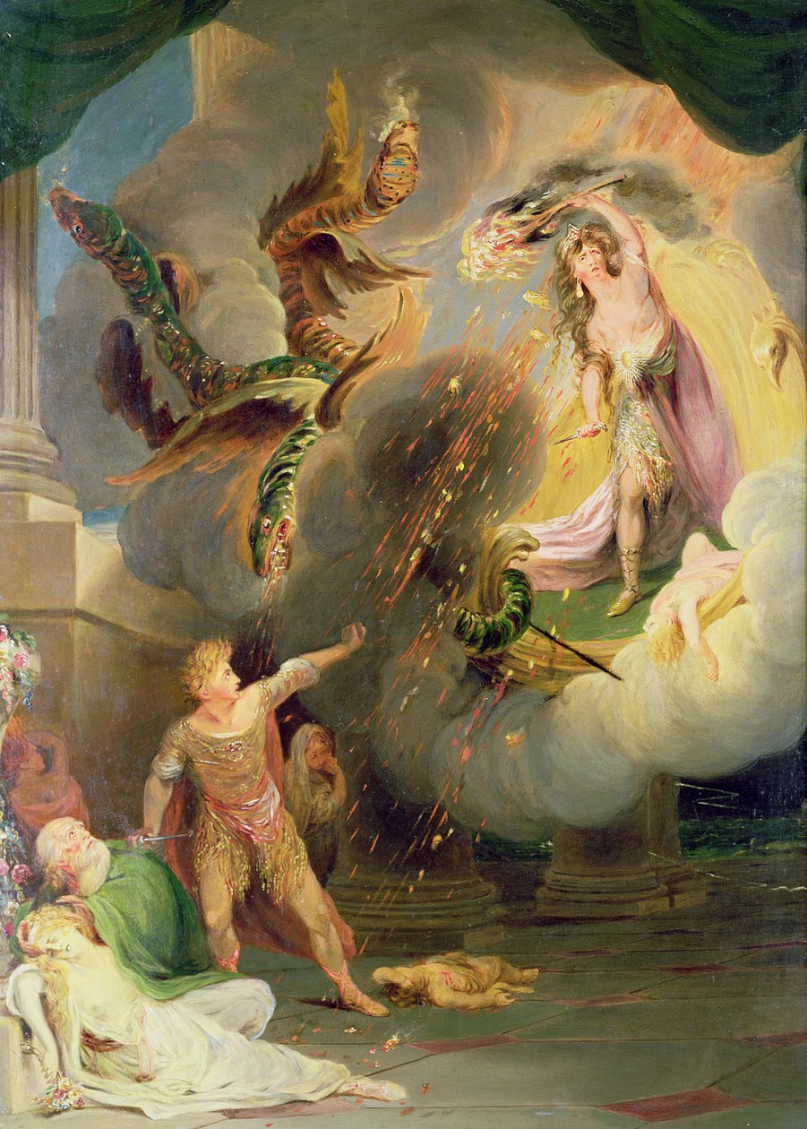 Jason e Medea (painel) de John Downman