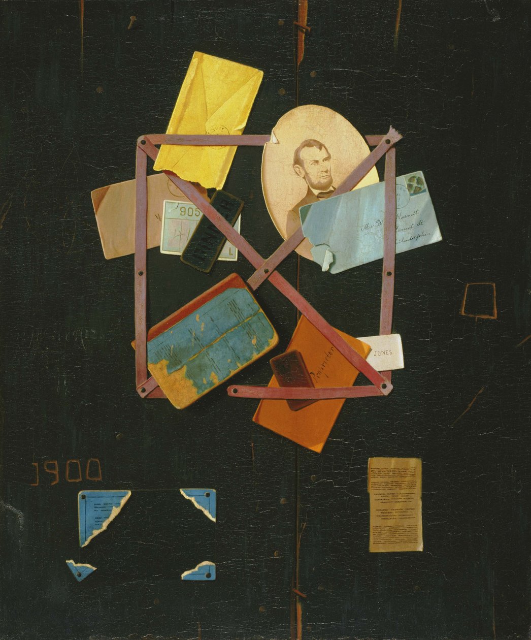 Rack de cartão antigo de John Frederick Peto